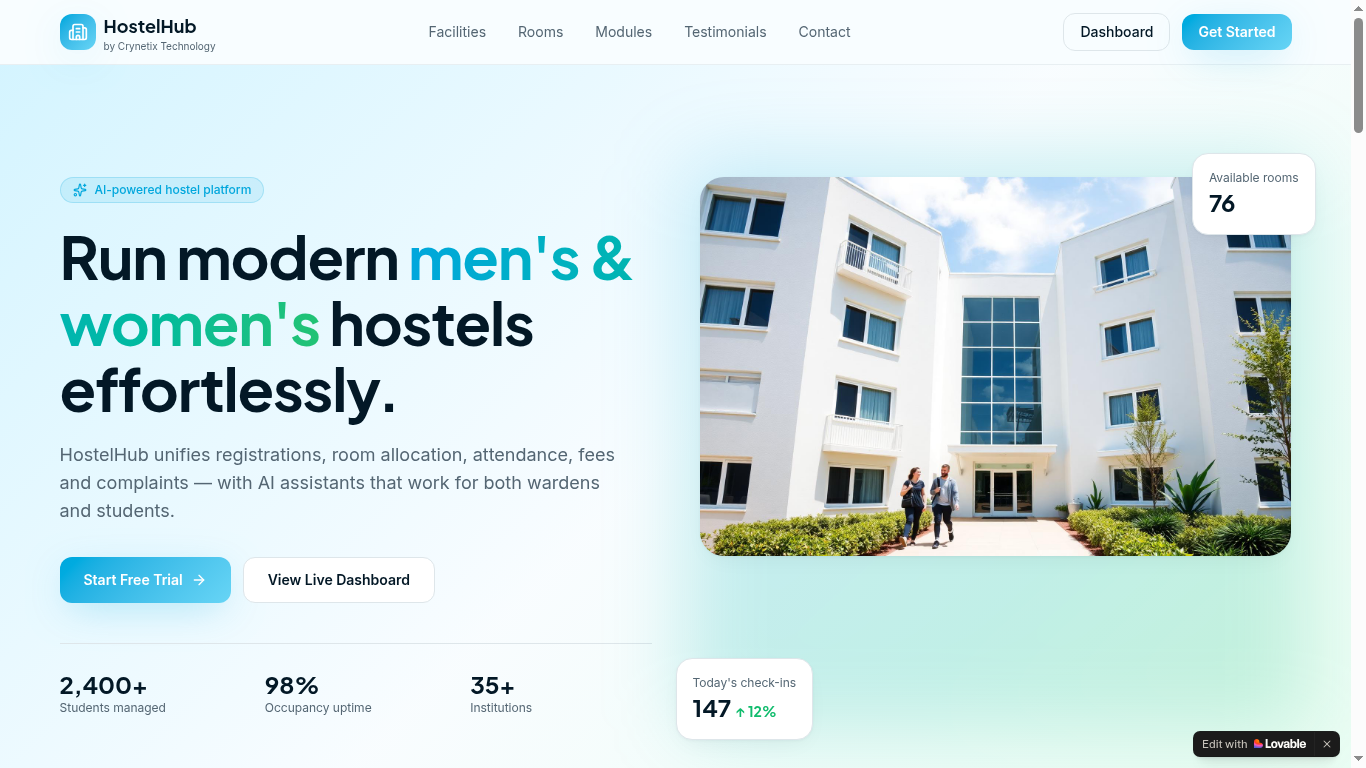 Hostel Management System preview